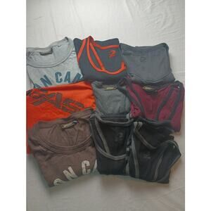 Gasp Vintage T Back Tank Top Men's 2XL Workout Bodybuilding Lot of 9
